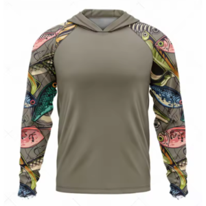 Gear Fishing Apparel Summer Outdoor Men Long Sleeve T Shirt Fish Shirt Sun Protection Breathable Hooded Angling Clothing